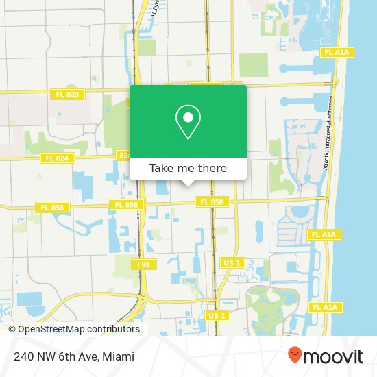 240 NW 6th Ave map