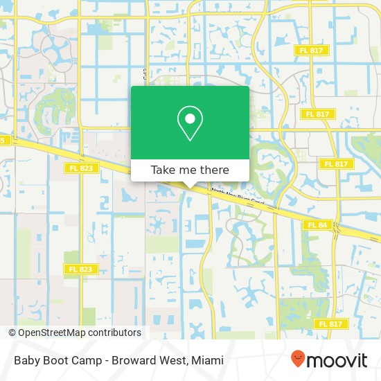 Baby Boot Camp - Broward West map