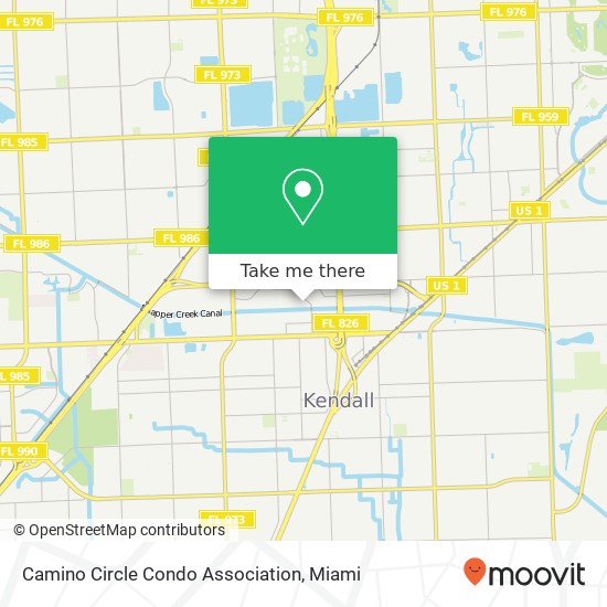 Camino Circle Condo Association map