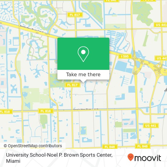 Mapa de University School-Noel P. Brown Sports Center