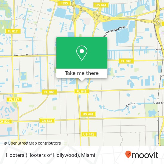 Mapa de Hooters (Hooters of Hollywood)