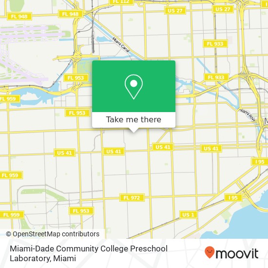 Mapa de Miami-Dade Community College Preschool Laboratory