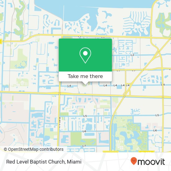 Red Level Baptist Church map