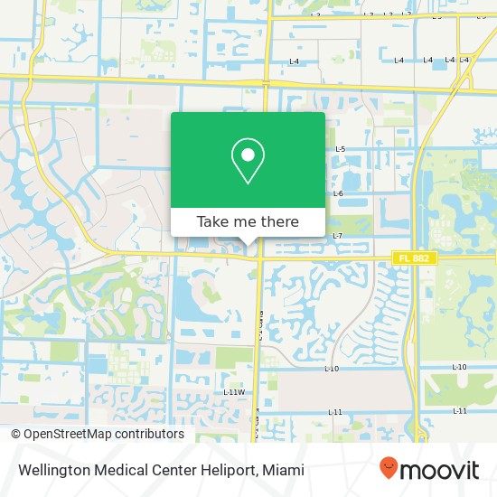 Wellington Medical Center Heliport map