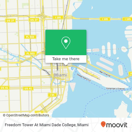 Freedom Tower At Miami Dade College map