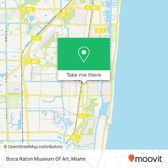 Mapa de Boca Raton Museum Of Art