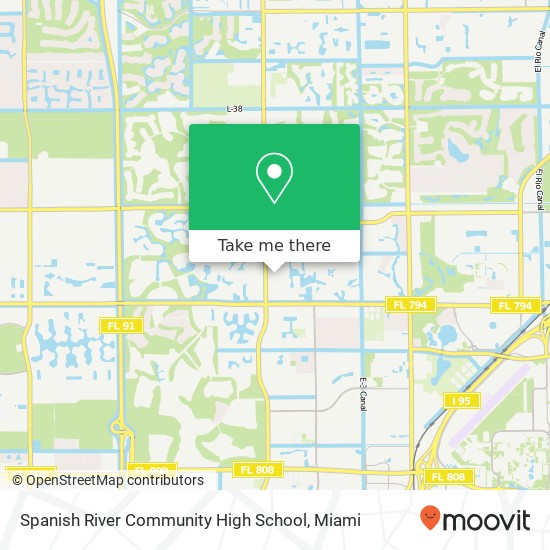 Mapa de Spanish River Community High School