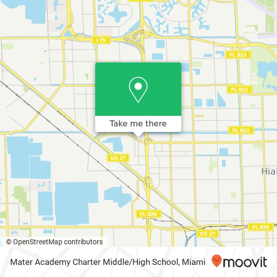 Mater Academy Charter Middle / High School map
