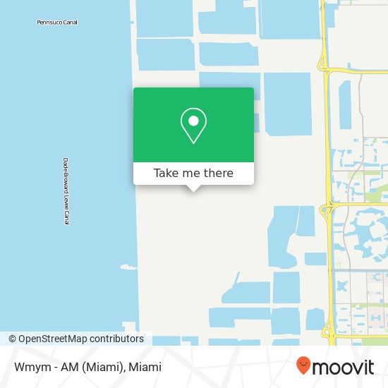 Wmym - AM (Miami) map