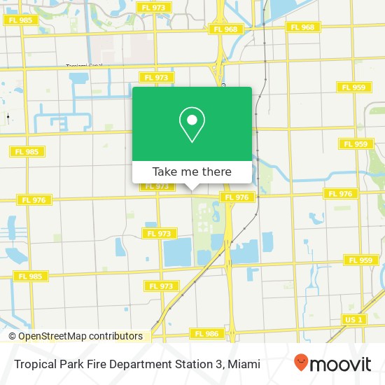 Tropical Park Fire Department Station 3 map