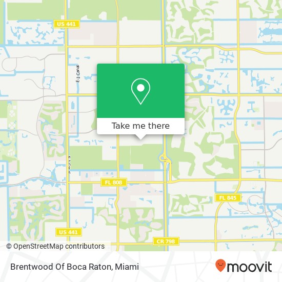 Mapa de Brentwood Of Boca Raton