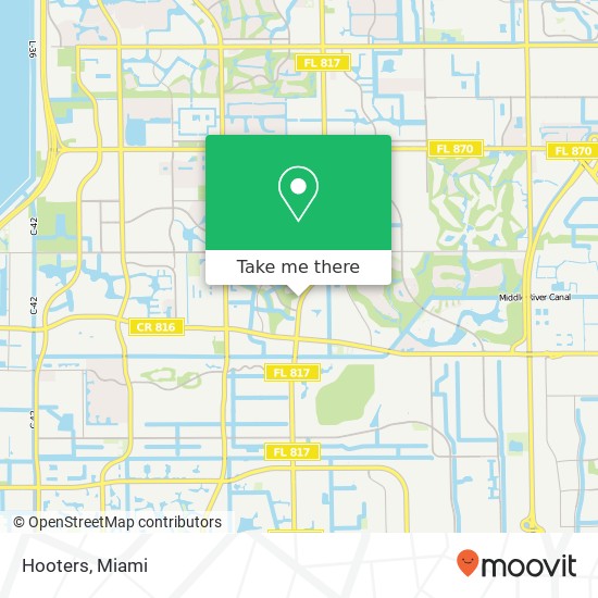 Hooters map