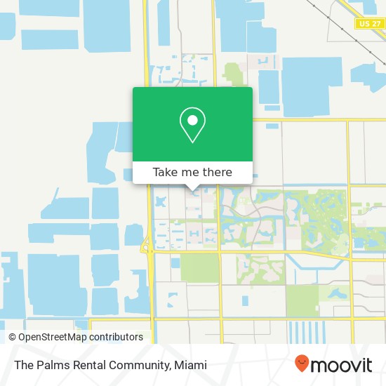 The Palms Rental Community map