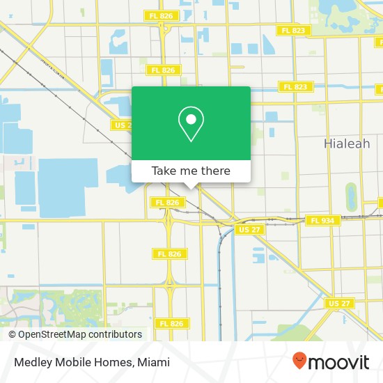 Medley Mobile Homes map