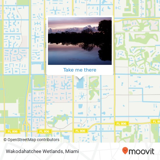 Wakodahatchee Wetlands map