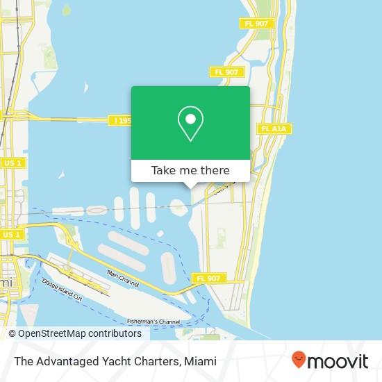 The Advantaged Yacht Charters map