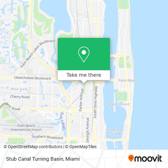 Stub Canal Turning Basin map