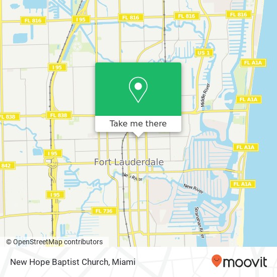 New Hope Baptist Church map