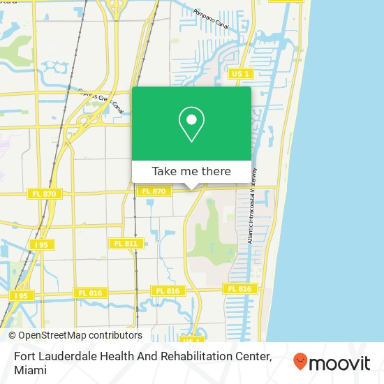 Fort Lauderdale Health And Rehabilitation Center map