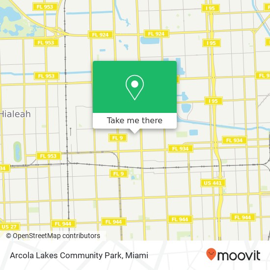 Mapa de Arcola Lakes Community Park