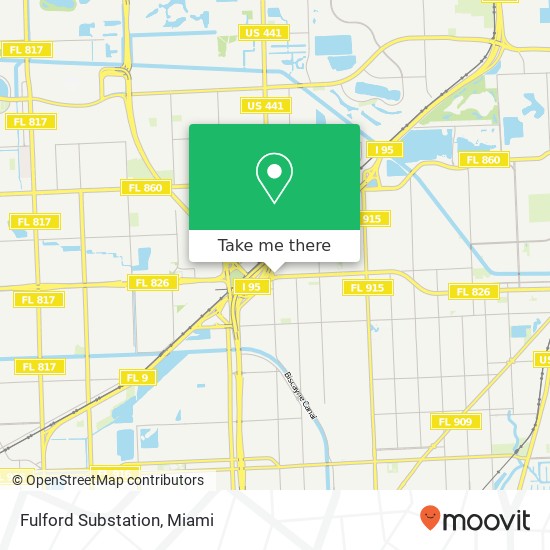 Mapa de Fulford Substation