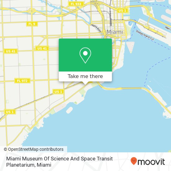 Mapa de Miami Museum Of Science And Space Transit Planetarium