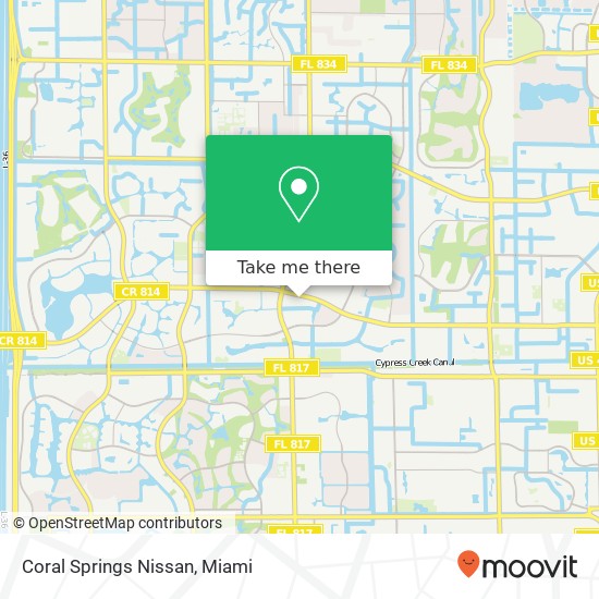 Coral Springs Nissan map