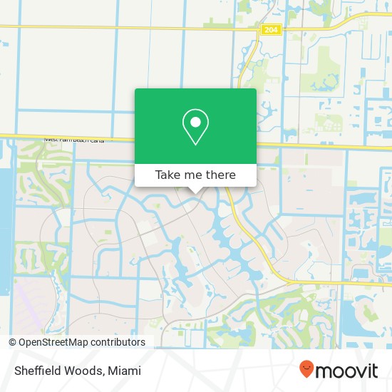 Mapa de Sheffield Woods