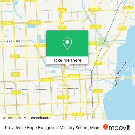 Mapa de Providence Hope Evangelical Ministry School