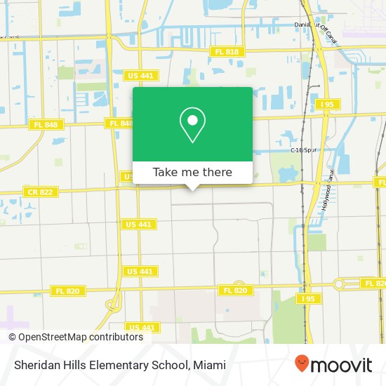 Sheridan Hills Elementary School map