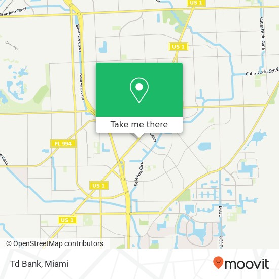 Td Bank map