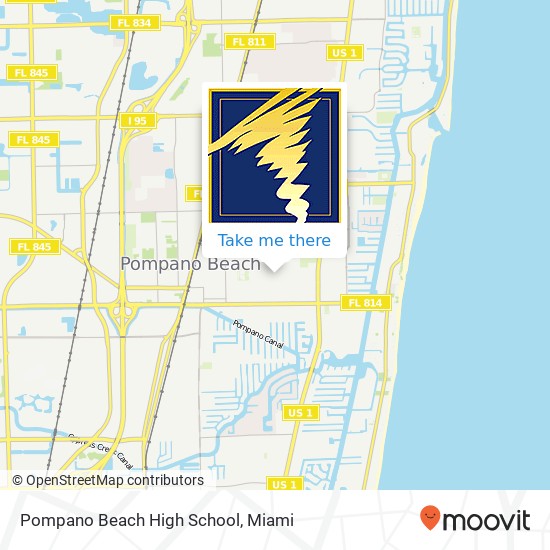 Pompano Beach High School map