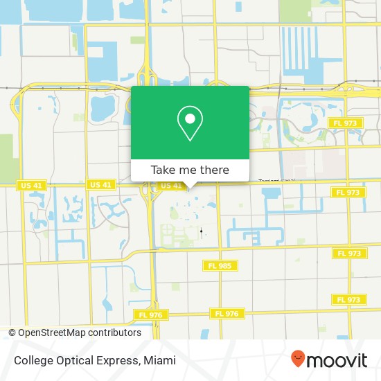 College Optical Express map