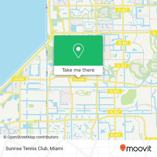 Sunrise Tennis Club map