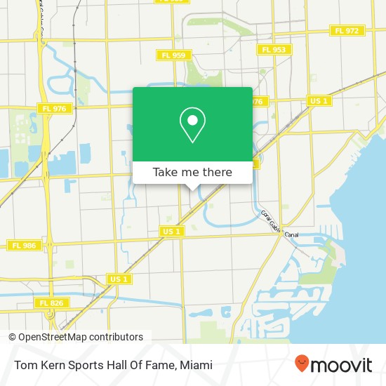 Mapa de Tom Kern Sports Hall Of Fame