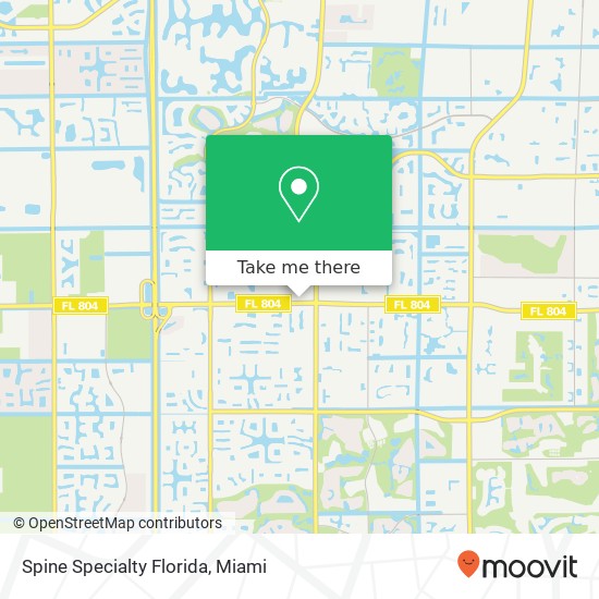 Mapa de Spine Specialty Florida