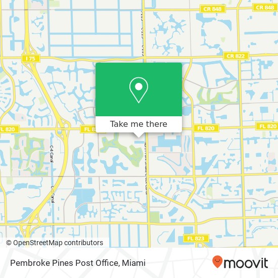 Mapa de Pembroke Pines Post Office