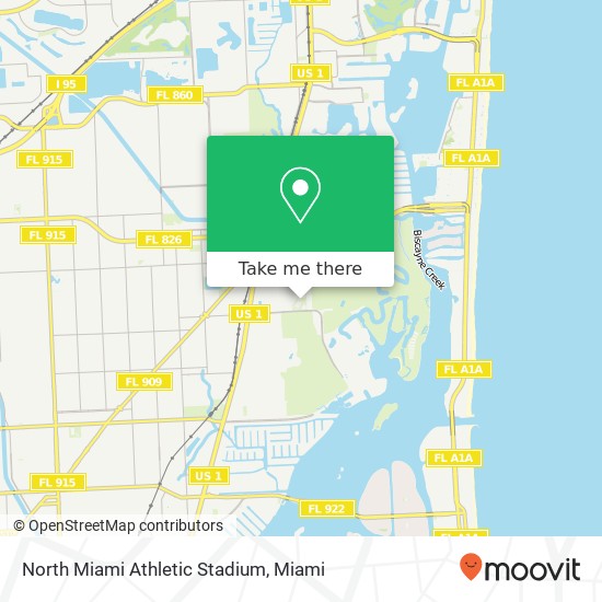 North Miami Athletic Stadium map