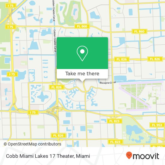 Cobb Miami Lakes 17 Theater map