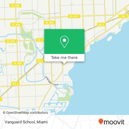 Vanguard School map