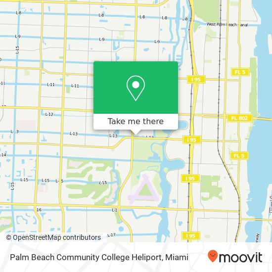 Mapa de Palm Beach Community College Heliport