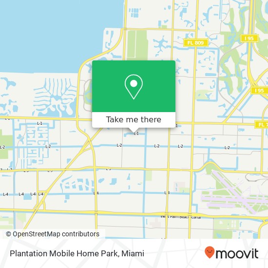 Plantation Mobile Home Park map