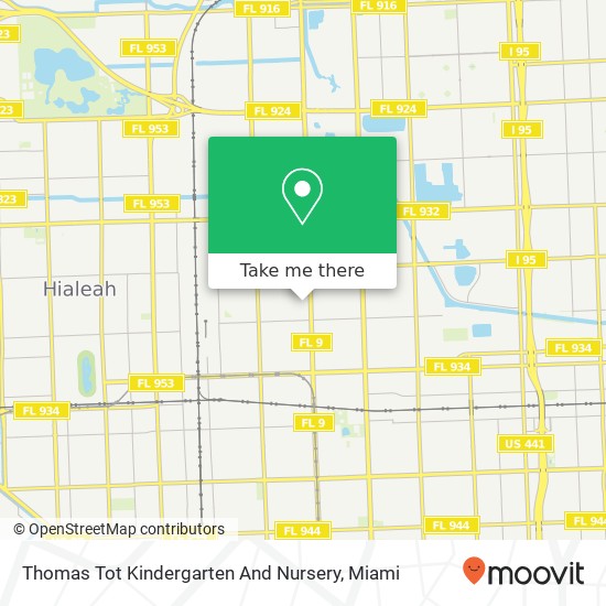 Mapa de Thomas Tot Kindergarten And Nursery