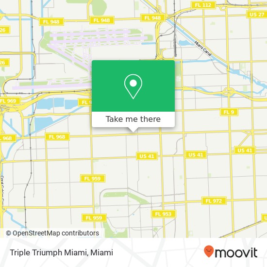 Mapa de Triple Triumph Miami