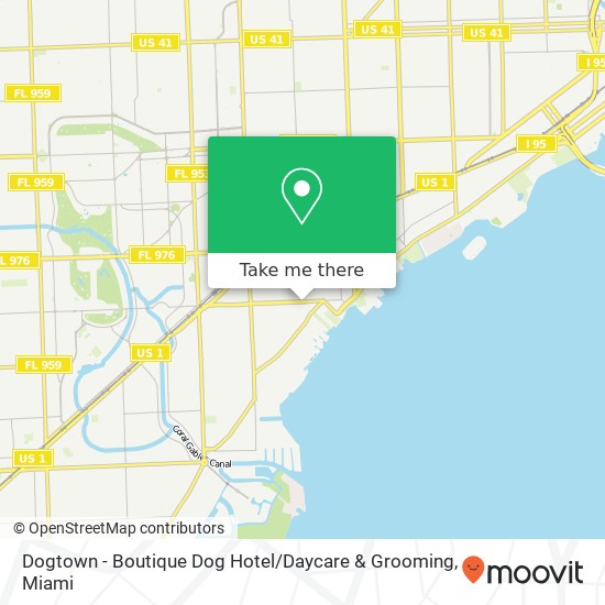 Mapa de Dogtown - Boutique Dog Hotel / Daycare & Grooming