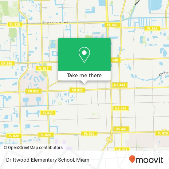 Driftwood Elementary School map