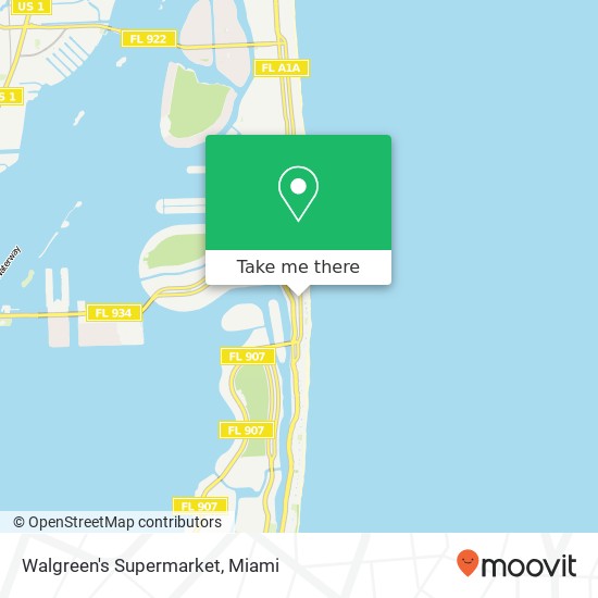 Mapa de Walgreen's Supermarket