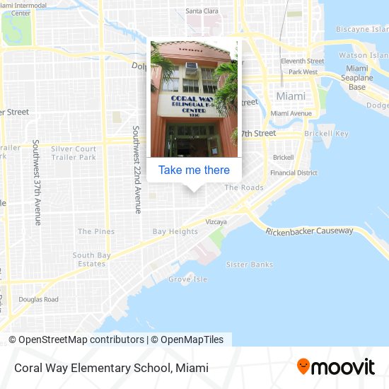 Coral Way Elementary School map