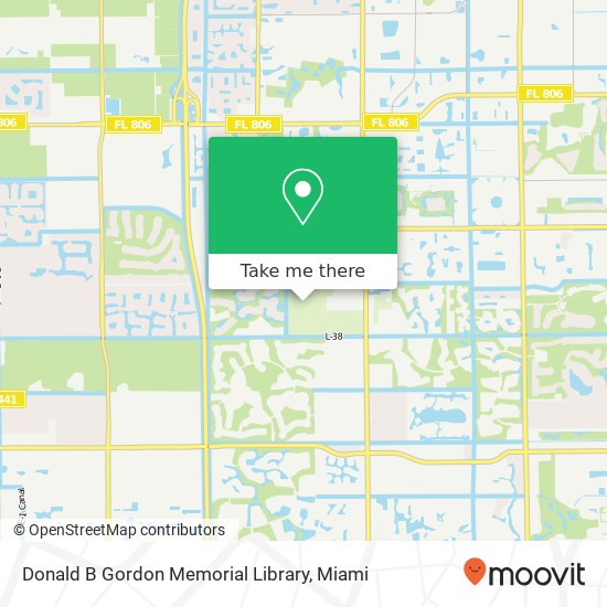 Donald B Gordon Memorial Library map