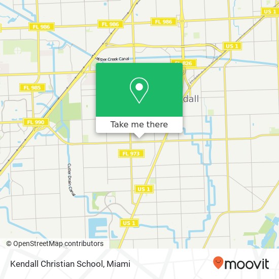 Kendall Christian School map